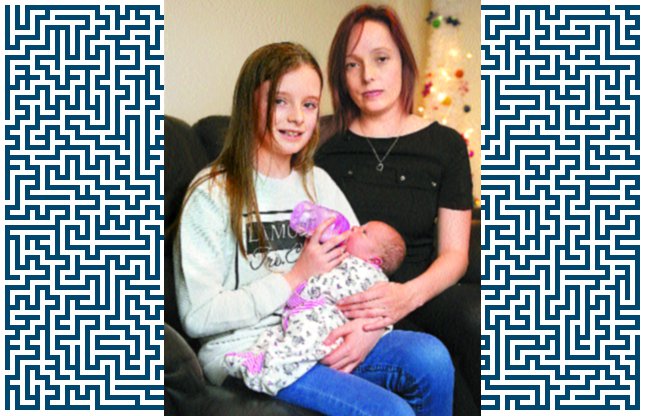 girl saved mother newborn