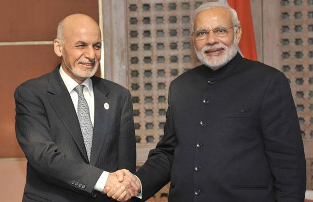 Ashraf Ghani with Narendra Modi