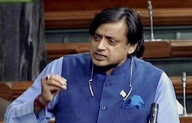 Shashi Tharoor in loksabha