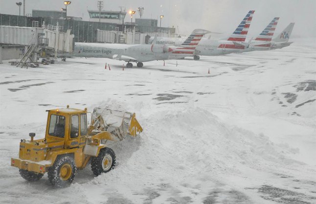 snow in new york airport