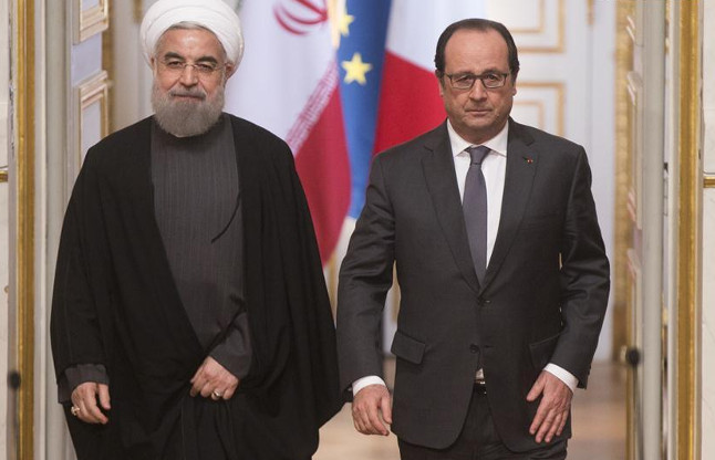 rouhani and hollande