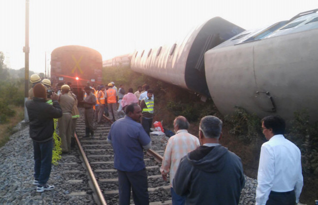 kanyakumari-banglore express derailed