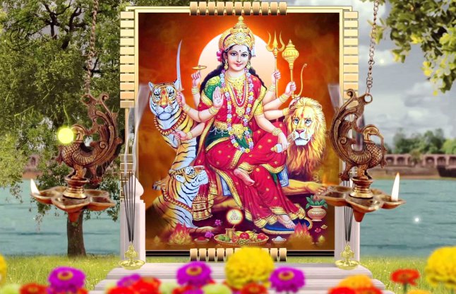 How to worship goddess in navratri