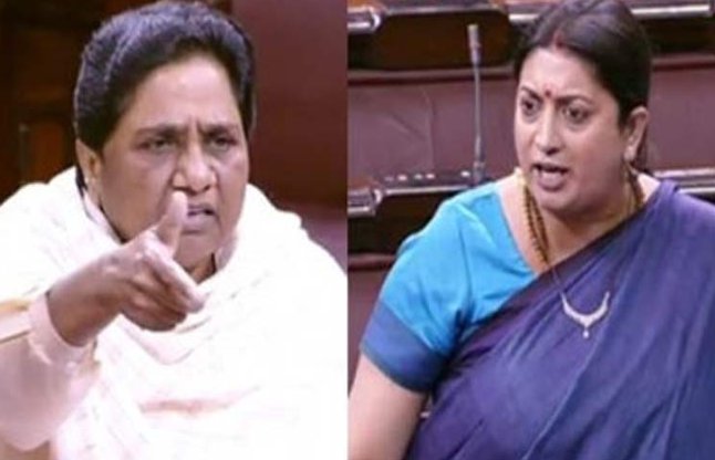 Smriti Irani faces off with Mayawati