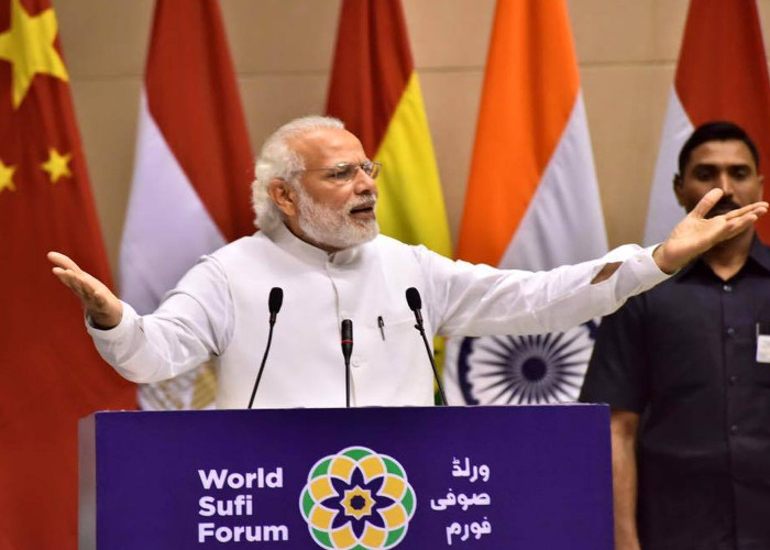 PM Modi addressing World Sufi Forum
