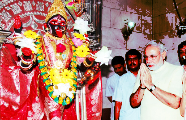 Narendra Modi in Kamakhya Temple