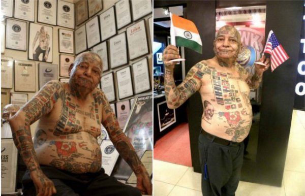 har prakash rishi removes his teeth for world reco