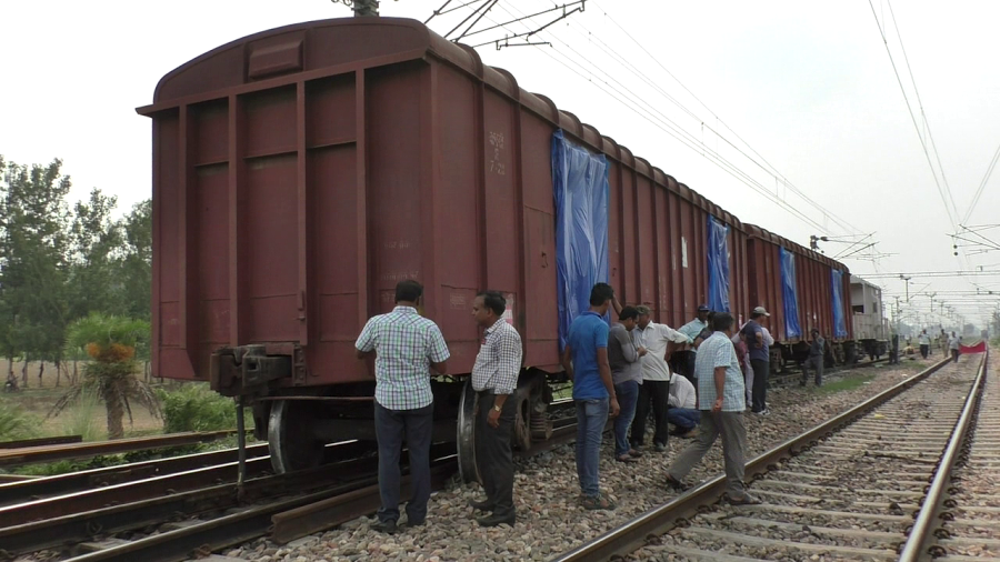  Goods train derails 