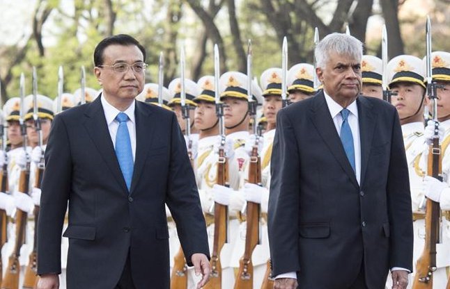 foreign ministers of China and Sri Lanka