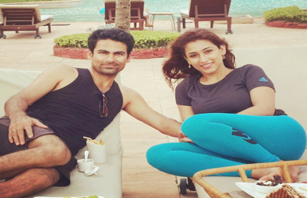 Cricketer Mohammed Kaif with wife Pooja Yadav