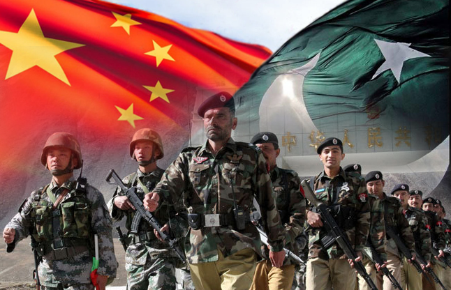 Chinese Pak troops