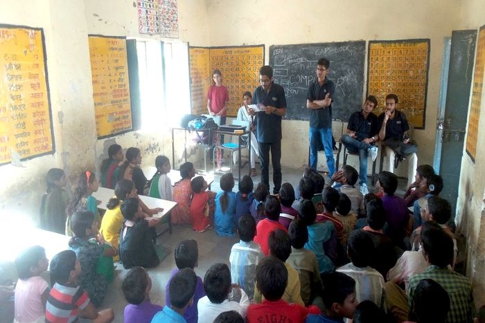 Engineering students are teaching children of remo