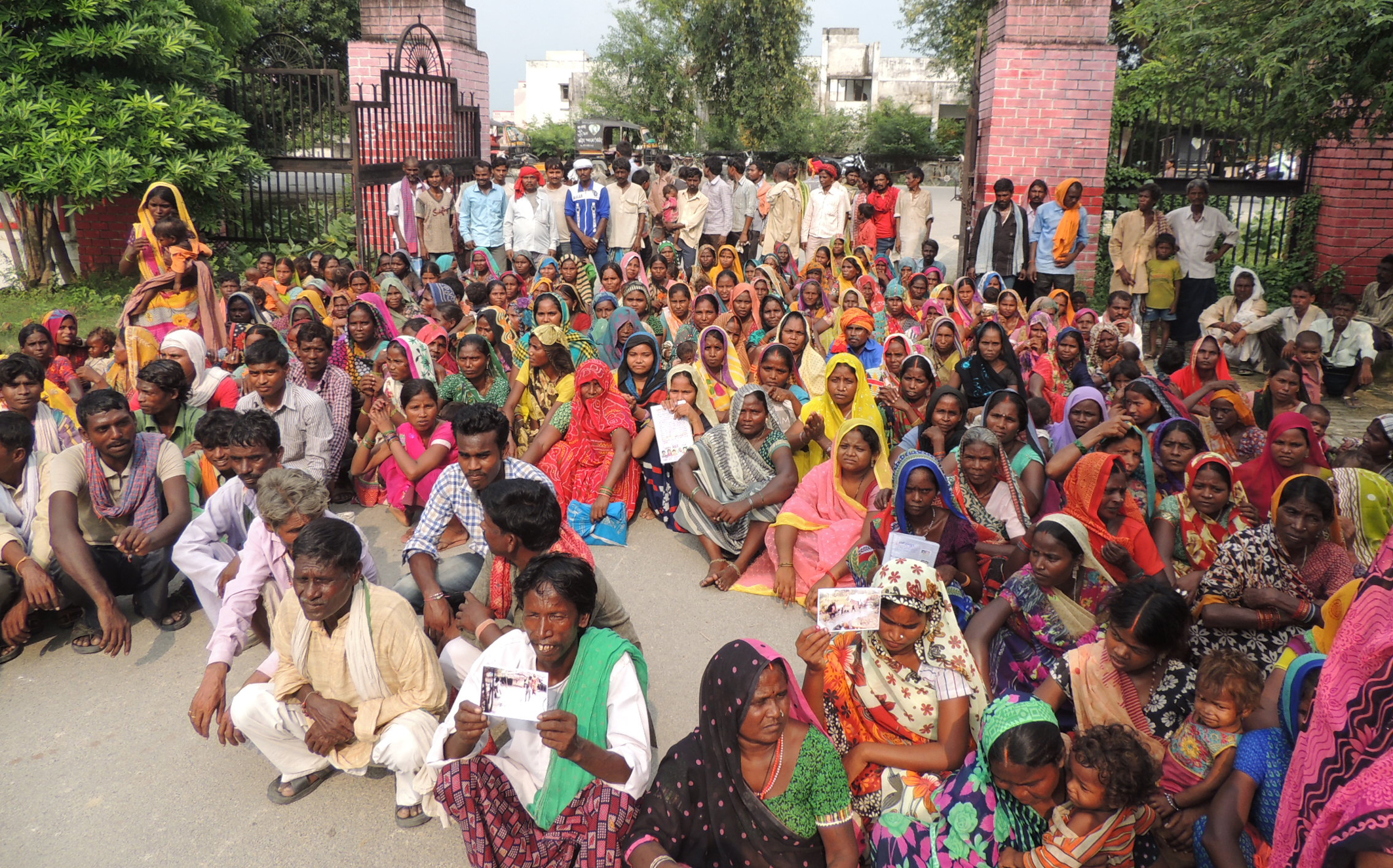 tribals and dalits protest