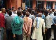 tension at police station