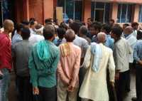 tension at police station