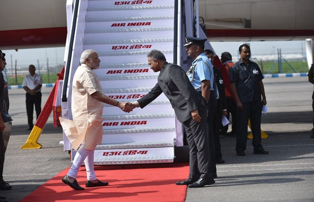 PM Modi Arrives In Laos For ASEAN