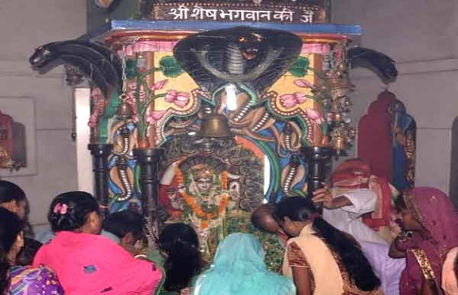 sheshnag bhagwan in kherepati shvi temple kanpur