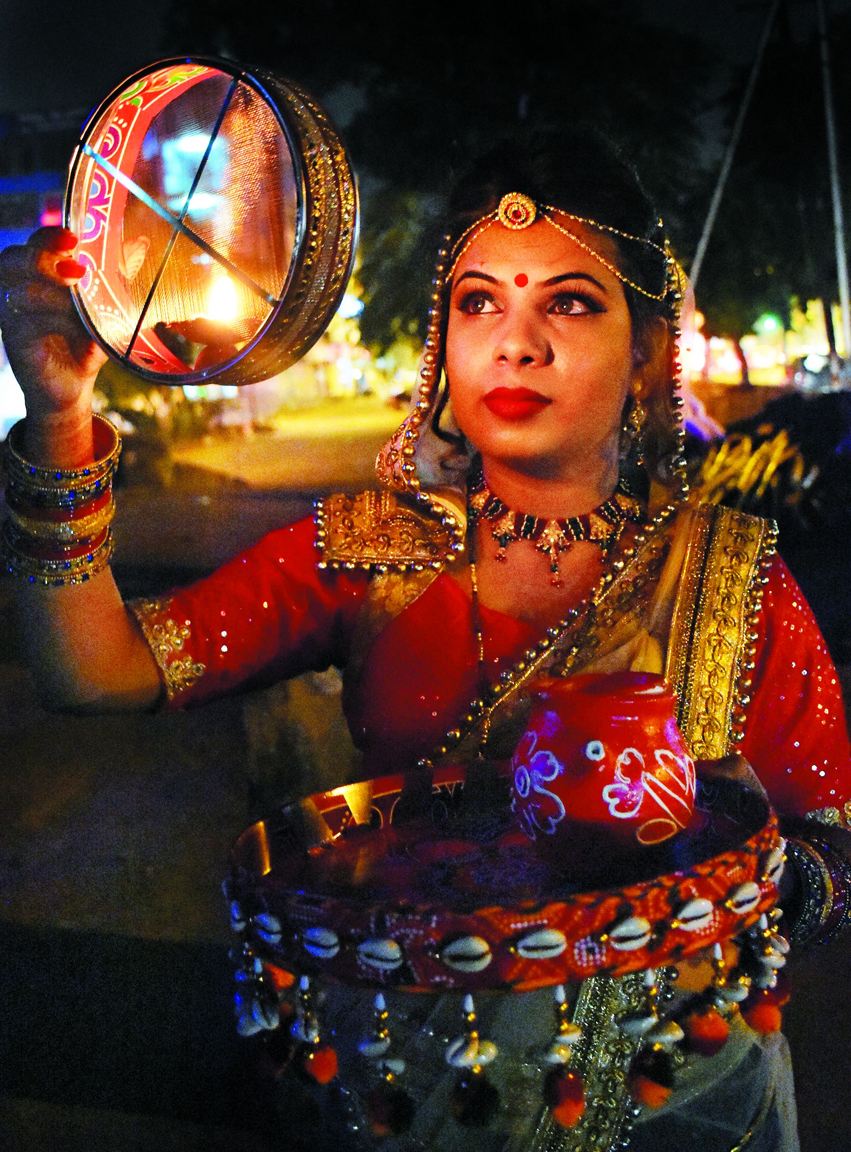 Carva chauth was celebrated in Bhopal