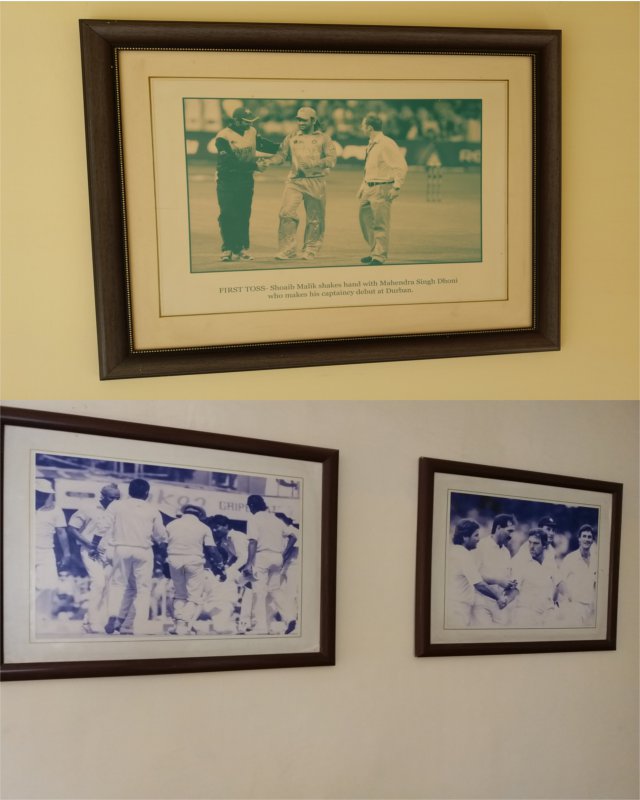 Every Pic of indian cricket framed at mohali