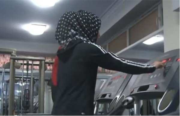 Afghanistan first women fitness club