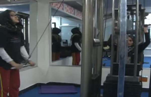 Afghanistan first women fitness club