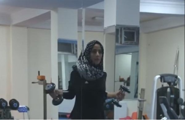 Afghanistan first women fitness club