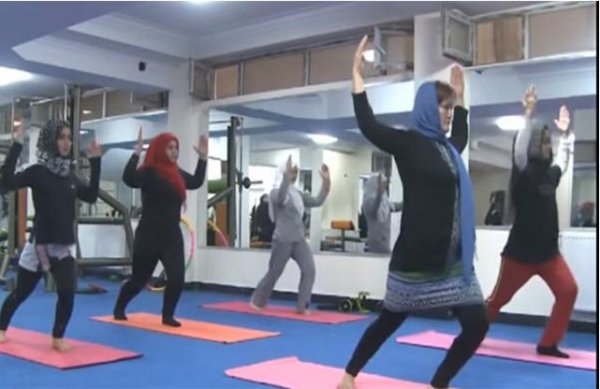 Afghanistan first women fitness club