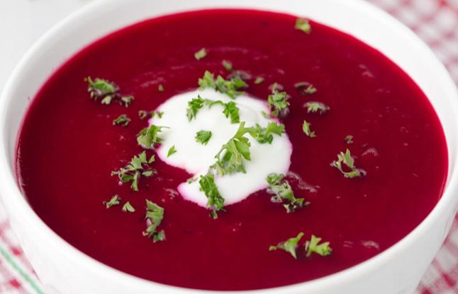 Beet and carrot soup