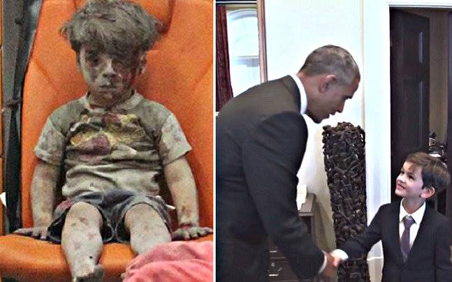 Obama meets 6-year-old who offered Syrian boy Omra