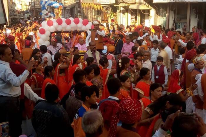 Dungarpur: procession of the idol out