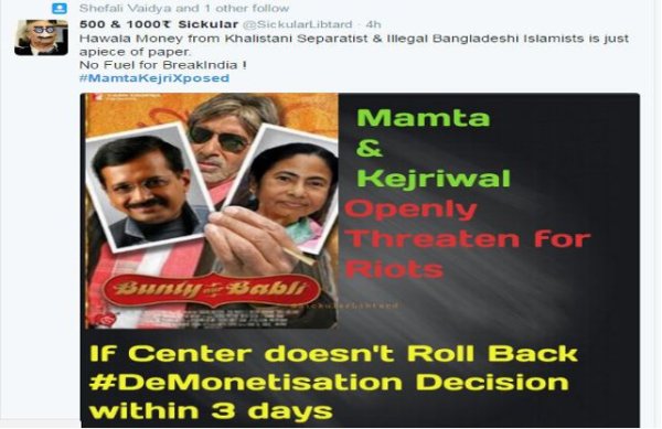 Kejriwal and mamata banerjee trends on twitter