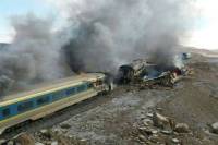 Iran train collision