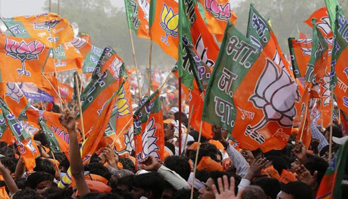 bjp leads in maharashtra municipal polls setback f