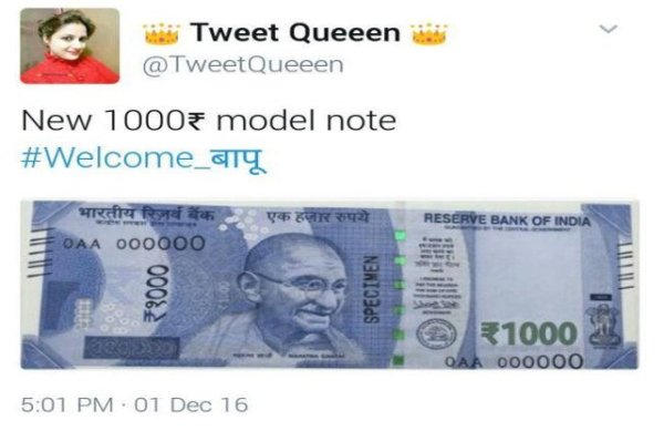 1000 rupee note goes viral