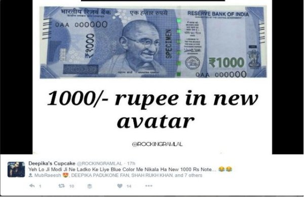 1000 rupee note goes viral