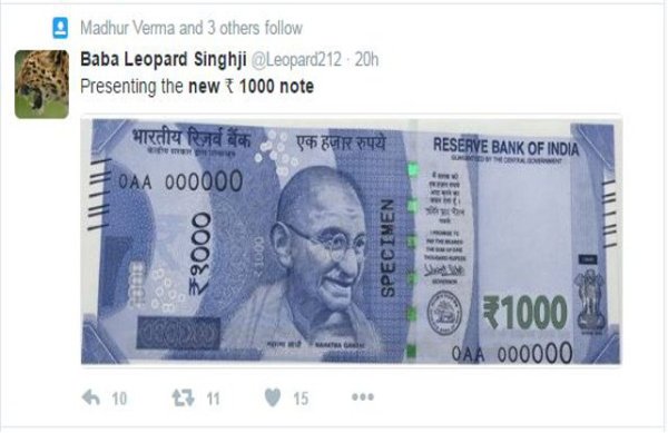 1000 rupee note goes viral