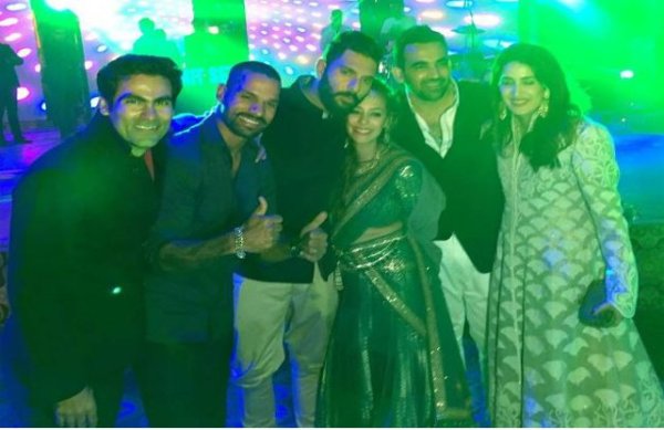 Yuvraj singh reception party in delhi