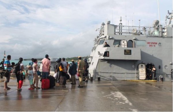 Tourist bought safely to port blair from havelock