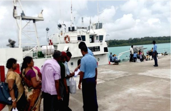 Tourist bought safely to port blair from havelock