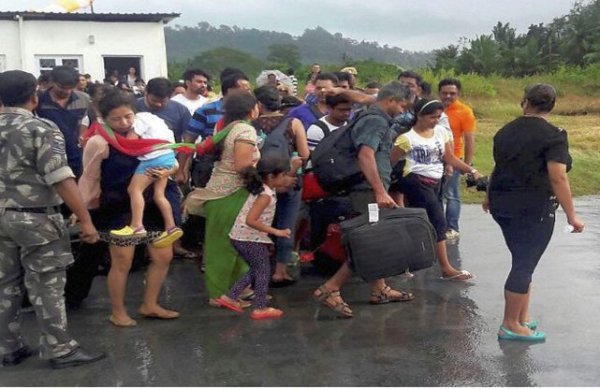 Tourist bought safely to port blair from havelock