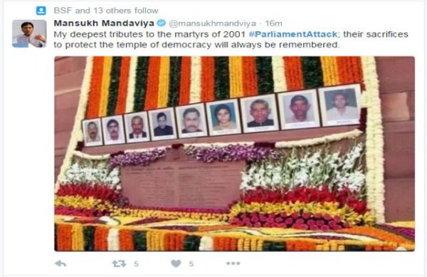 Parliament attack 15 years people post on twitter