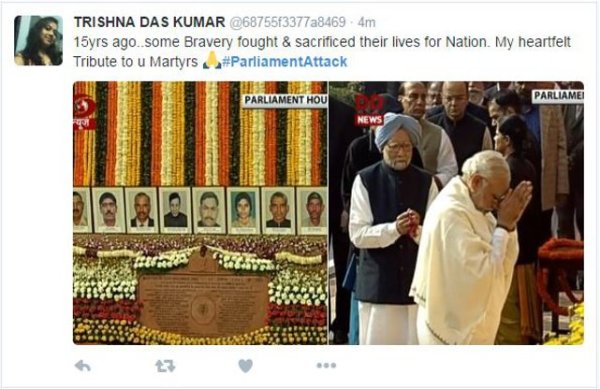 Parliament attack 15 years people post on twitter