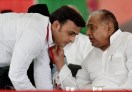CM Akhilesh Yadav and Mulayam Singh Yadav