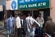Long queue continued outside the banks