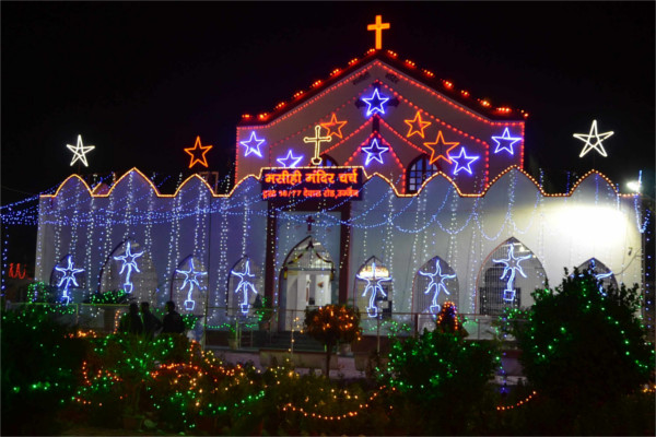christmas, lord Jesus prayer, lights of in church