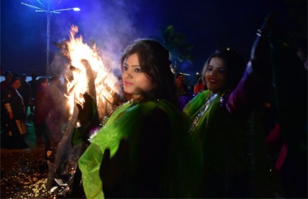 Lohri celebration and cold wave in india