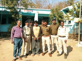 Police arrested the accused absconding.