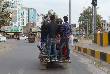 Overloaded autorickshaw