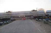 Railway gate and underpass closed