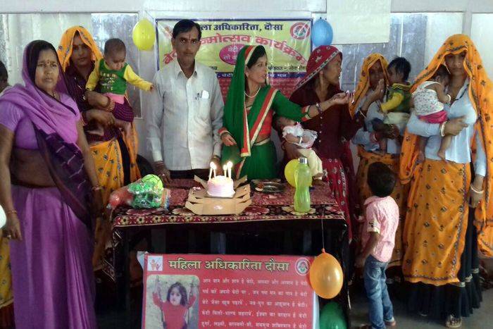 Birthday celebration of daughters